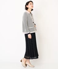 NHHEB40360 GIANNI LO GIUDICE(小さいサイズ)(メゾン ドゥ サンク) ポリエステルクロシェ風レーススカート グリーン