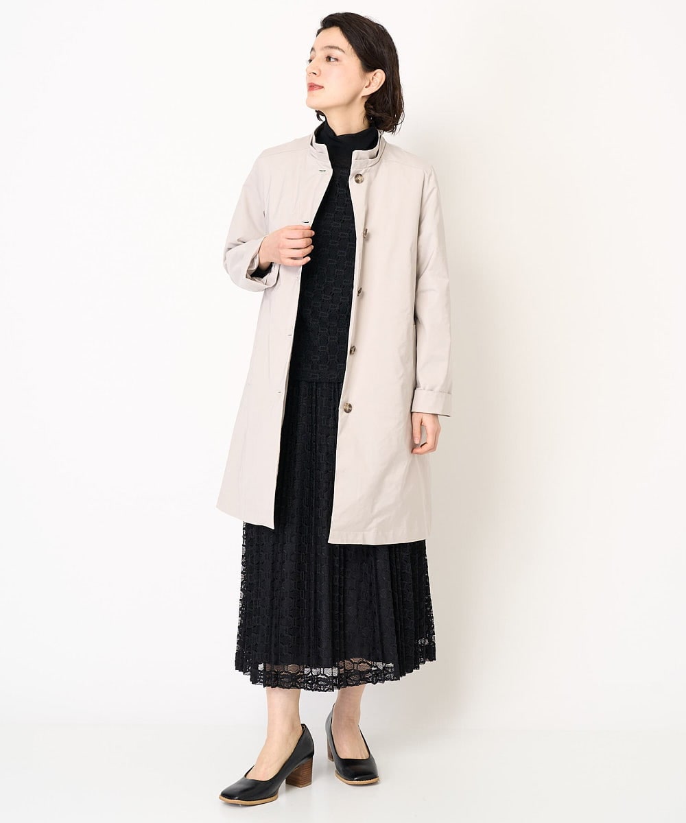 NHHEB40360 GIANNI LO GIUDICE(小さいサイズ)(メゾン ドゥ サンク) ポリエステルクロシェ風レーススカート グリーン
