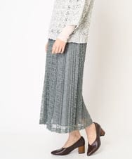 NHHEB40360 GIANNI LO GIUDICE(小さいサイズ)(メゾン ドゥ サンク) ポリエステルクロシェ風レーススカート グリーン