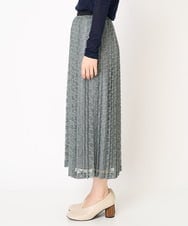 NHHEB40360 GIANNI LO GIUDICE(小さいサイズ)(メゾン ドゥ サンク) ポリエステルクロシェ風レーススカート グリーン