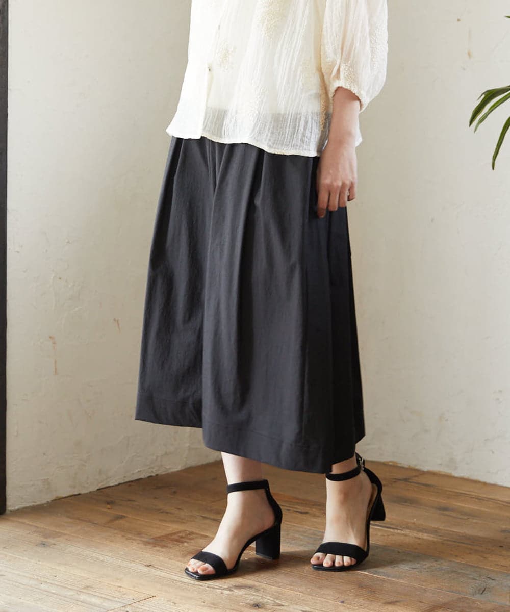 NHHEF81330 GIANNI LO GIUDICE(小さいサイズ) ストライプ柄タックギャザースカート