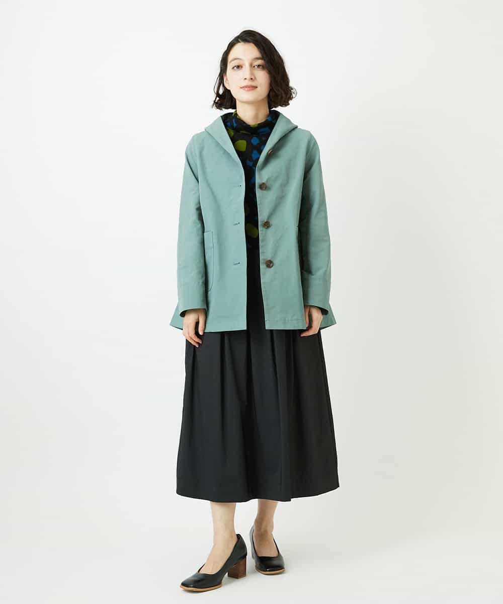 NHHEF81330 GIANNI LO GIUDICE(小さいサイズ)(メゾン ドゥ サンク) ストライプ柄タックギャザースカート ベージュ