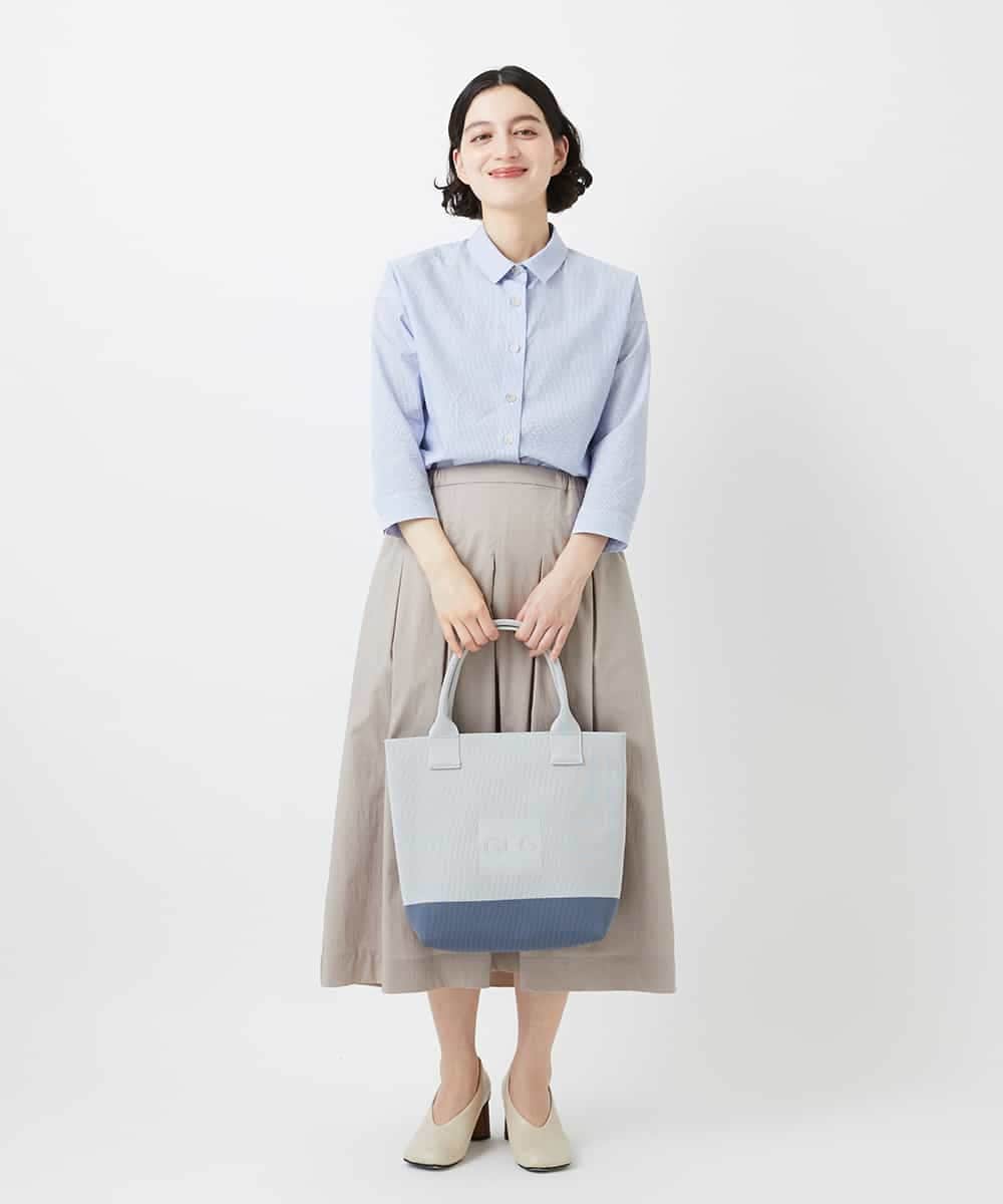 NHHEF81330 GIANNI LO GIUDICE(小さいサイズ)(メゾン ドゥ サンク) ストライプ柄タックギャザースカート ベージュ