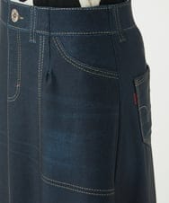 NHHGA28250 GIANNI LO GIUDICE(小さいサイズ)(メゾン ドゥ サンク) [リバーシブル]デニムペイズリープリントスカート ネイビー