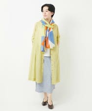 NHHGA28250 GIANNI LO GIUDICE(小さいサイズ)(メゾン ドゥ サンク) [リバーシブル]デニムペイズリープリントスカート ネイビー