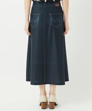 NHHGA28250 GIANNI LO GIUDICE(小さいサイズ)(メゾン ドゥ サンク) [リバーシブル]デニムペイズリープリントスカート ネイビー