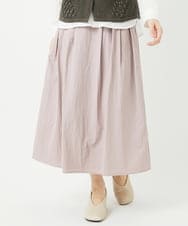 NHHGC02230 GIANNI LO GIUDICE(小さいサイズ)(メゾン ドゥ サンク) ナイロンワッシャースカート ベージュ