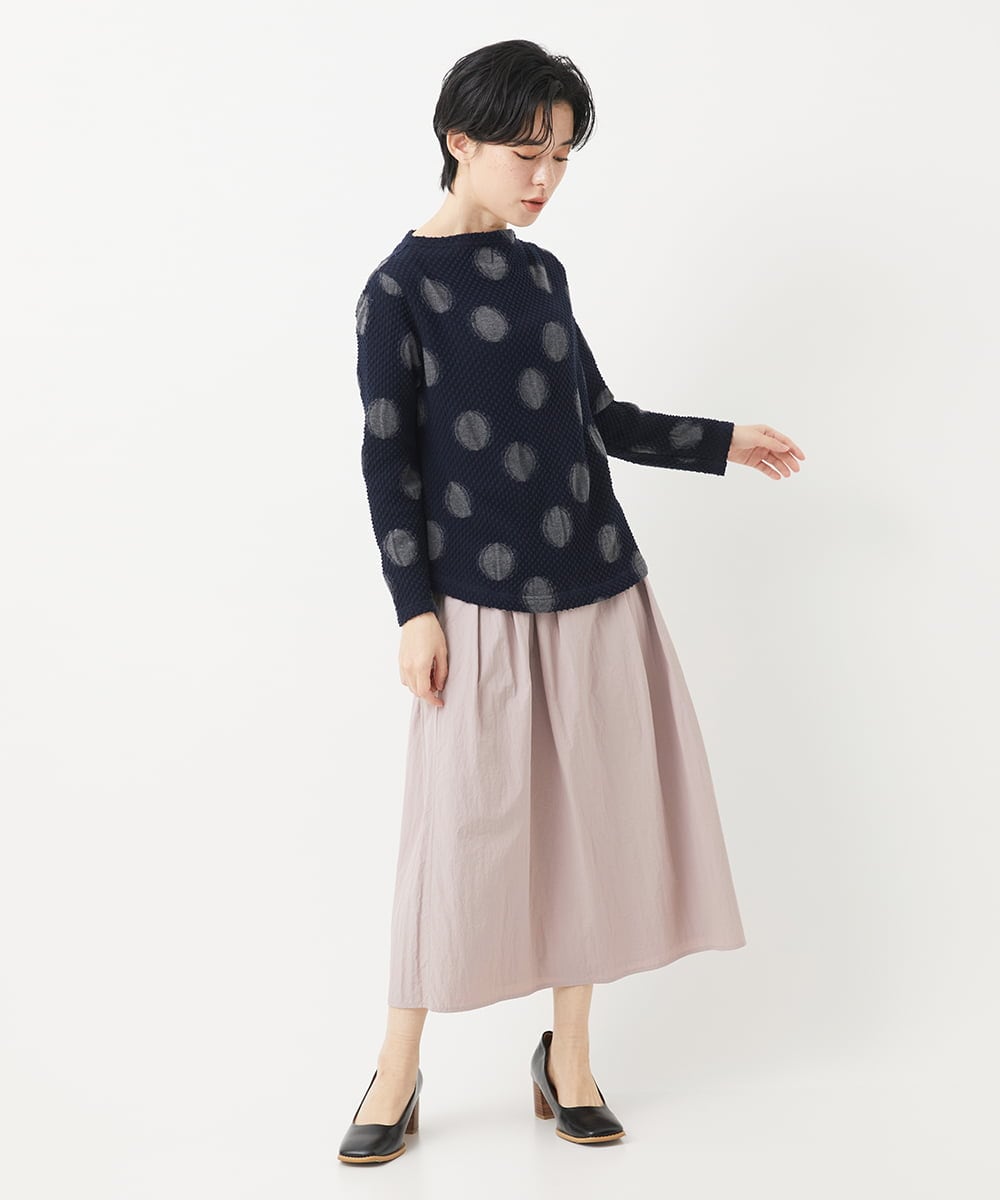 NHHGC02230 GIANNI LO GIUDICE(小さいサイズ)(メゾン ドゥ サンク) ナイロンワッシャースカート ベージュ