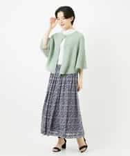 NHHGC89290 GIANNI LO GIUDICE(小さいサイズ)(メゾン ドゥ サンク) ぼかしフラワーチュールスカート ベージュ系