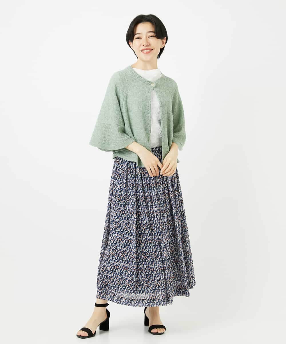 NHHGC89290 GIANNI LO GIUDICE(小さいサイズ)(メゾン ドゥ サンク) ぼかしフラワーチュールスカート ベージュ系