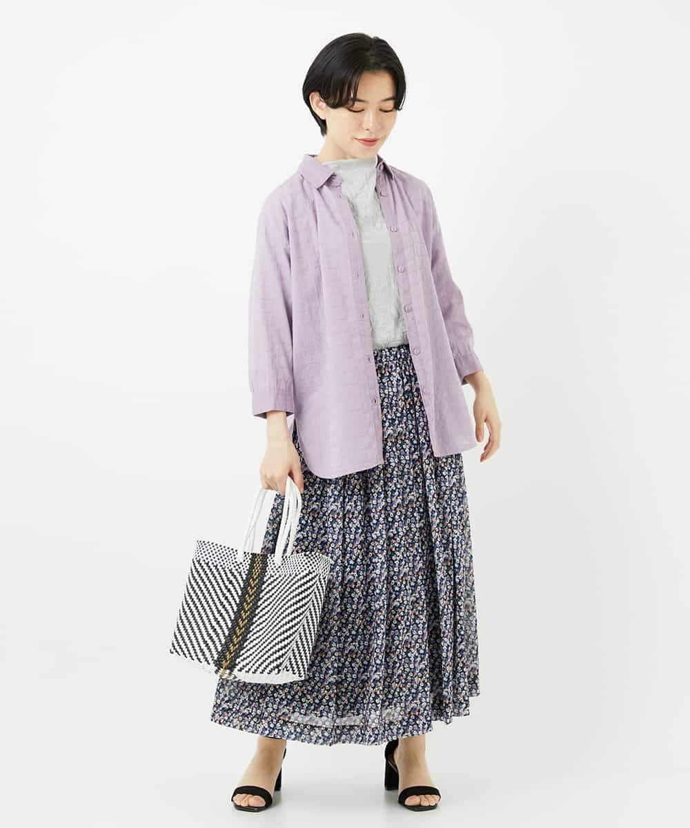 NHHGC89290 GIANNI LO GIUDICE(小さいサイズ)(メゾン ドゥ サンク) ぼかしフラワーチュールスカート ベージュ系