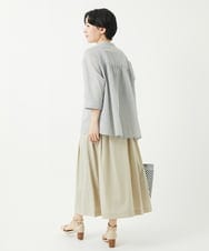 NHHGC92250 GIANNI LO GIUDICE(小さいサイズ)(メゾン ドゥ サンク) ナイロンストレッチタフタスカート ベージュ