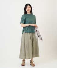 NHHGE53390 GIANNI LO GIUDICE(小さいサイズ)(メゾン ドゥ サンク) [セットアップ対応]シャドーチェックスカート ベージュ