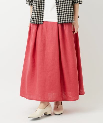 NHHGE84330 GIANNI LO GIUDICE(小さいサイズ) カラーリネン製品洗いスカート