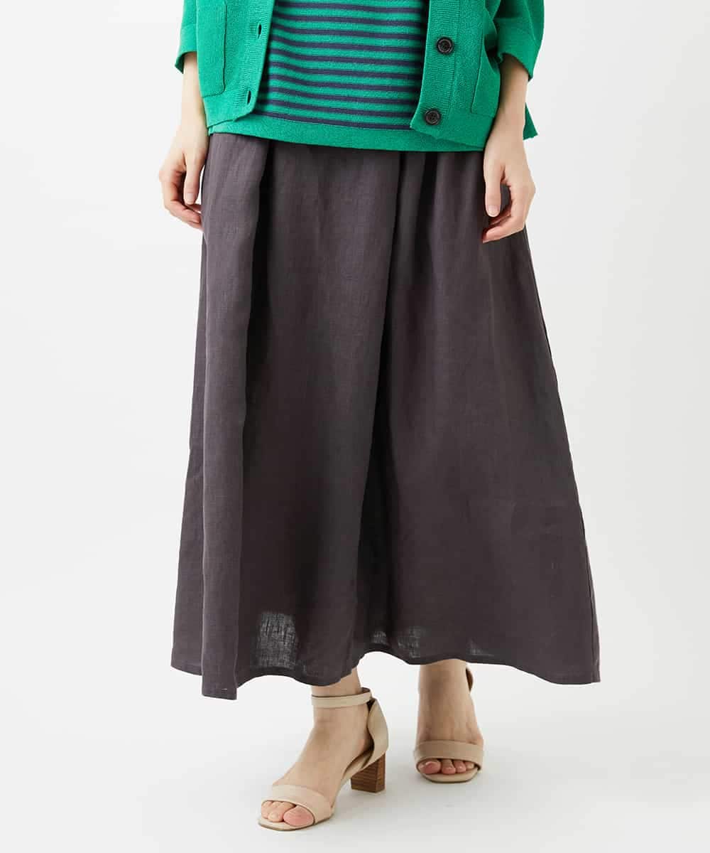 NHHGE84330 GIANNI LO GIUDICE(小さいサイズ) カラーリネン製品洗いスカート