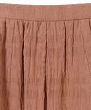 NHHGN13270 GIANNI LO GIUDICE(小さいサイズ)(メゾン ドゥ サンク) 【洗える】シャドーチェックスカート ソフトオレンジ