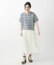 NHHGQ01270 GIANNI LO GIUDICE(小さいサイズ)(メゾン ドゥ サンク) リネンタックスカート レッド