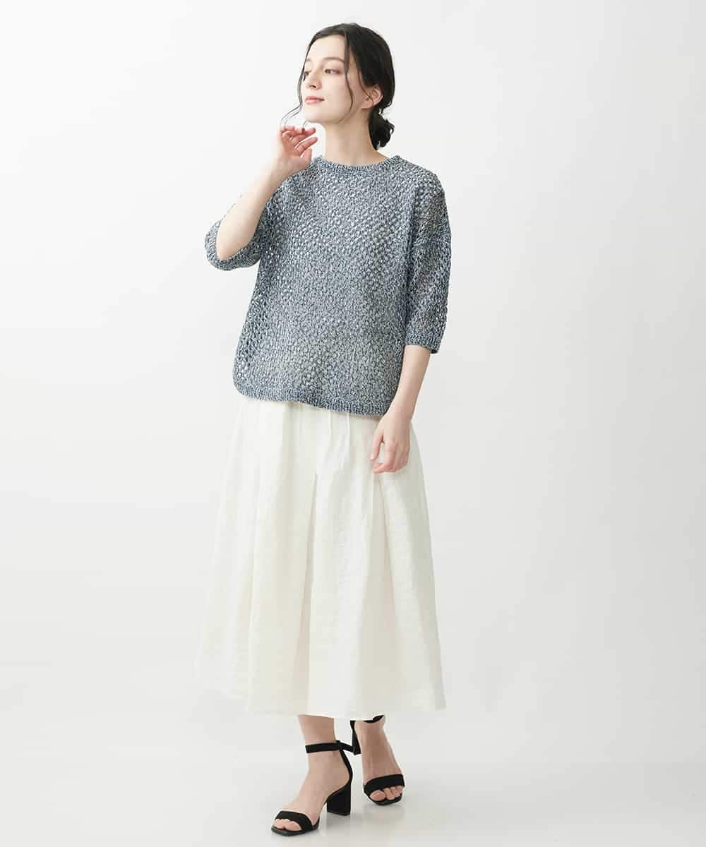 NHHGQ01270 GIANNI LO GIUDICE(小さいサイズ)(メゾン ドゥ サンク) リネンタックスカート レッド