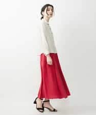 NHHGQ01270 GIANNI LO GIUDICE(小さいサイズ)(メゾン ドゥ サンク) リネンタックスカート レッド