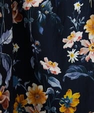 NHHGU81290 GIANNI LO GIUDICE(小さいサイズ)(メゾン ドゥ サンク) LIBERTYプリントタックギャザースカート（BARBARA COVINGTON） ネイビー系