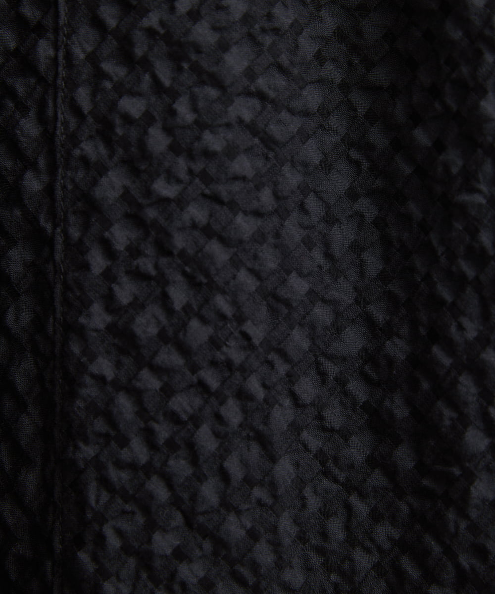 NHHGV30290 GIANNI LO GIUDICE(小さいサイズ)(メゾン ドゥ サンク) [セットアップ対応]シースルーギンガムチェック柄スカート ブラック