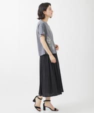 NHHGX89220 GIANNI LO GIUDICE(小さいサイズ)(メゾン ドゥ サンク) フラワーカットジャガードギャザースカート ブルー
