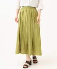 NHHHD05200 GIANNI LO GIUDICE(小さいサイズ)(メゾン ドゥ サンク) コットンシアサッカースカート グリーン