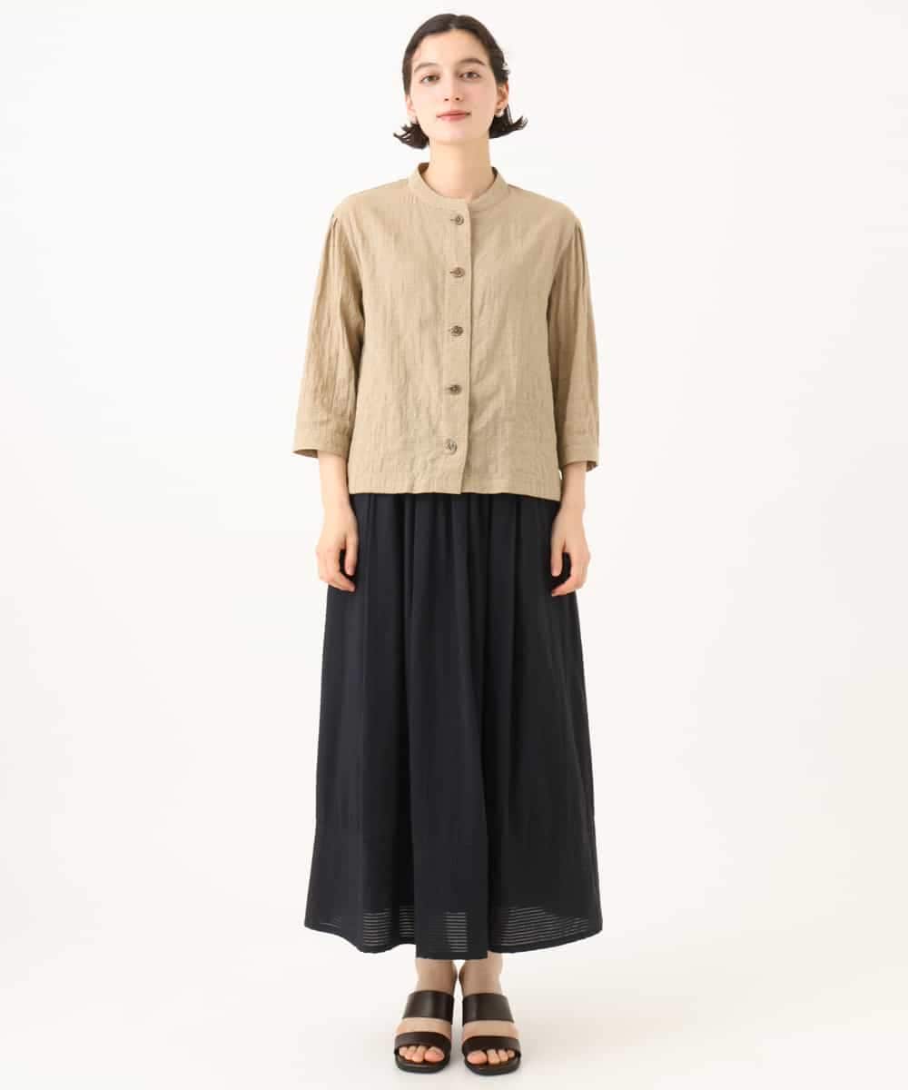 NHHHD05200 GIANNI LO GIUDICE(小さいサイズ)(メゾン ドゥ サンク) コットンシアサッカースカート グリーン
