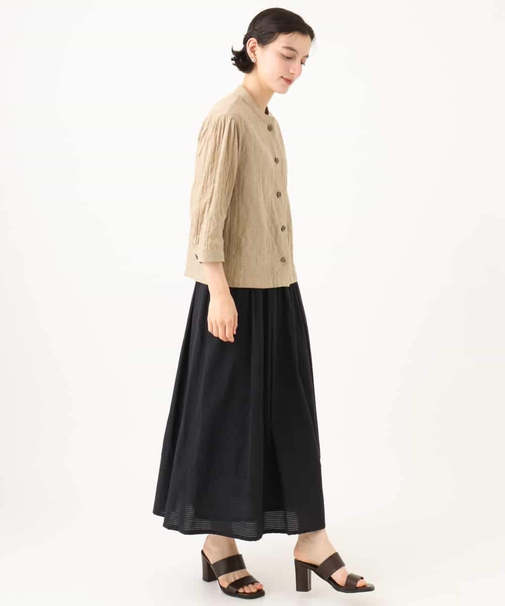 NHHHD05200 GIANNI LO GIUDICE(小さいサイズ)(メゾン ドゥ サンク) コットンシアサッカースカート グリーン