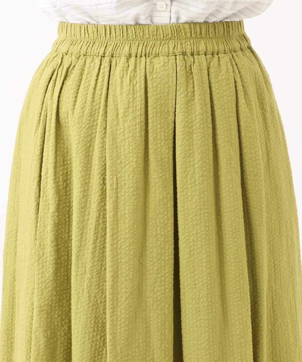NHHHD05200 GIANNI LO GIUDICE(小さいサイズ)(メゾン ドゥ サンク) コットンシアサッカースカート グリーン