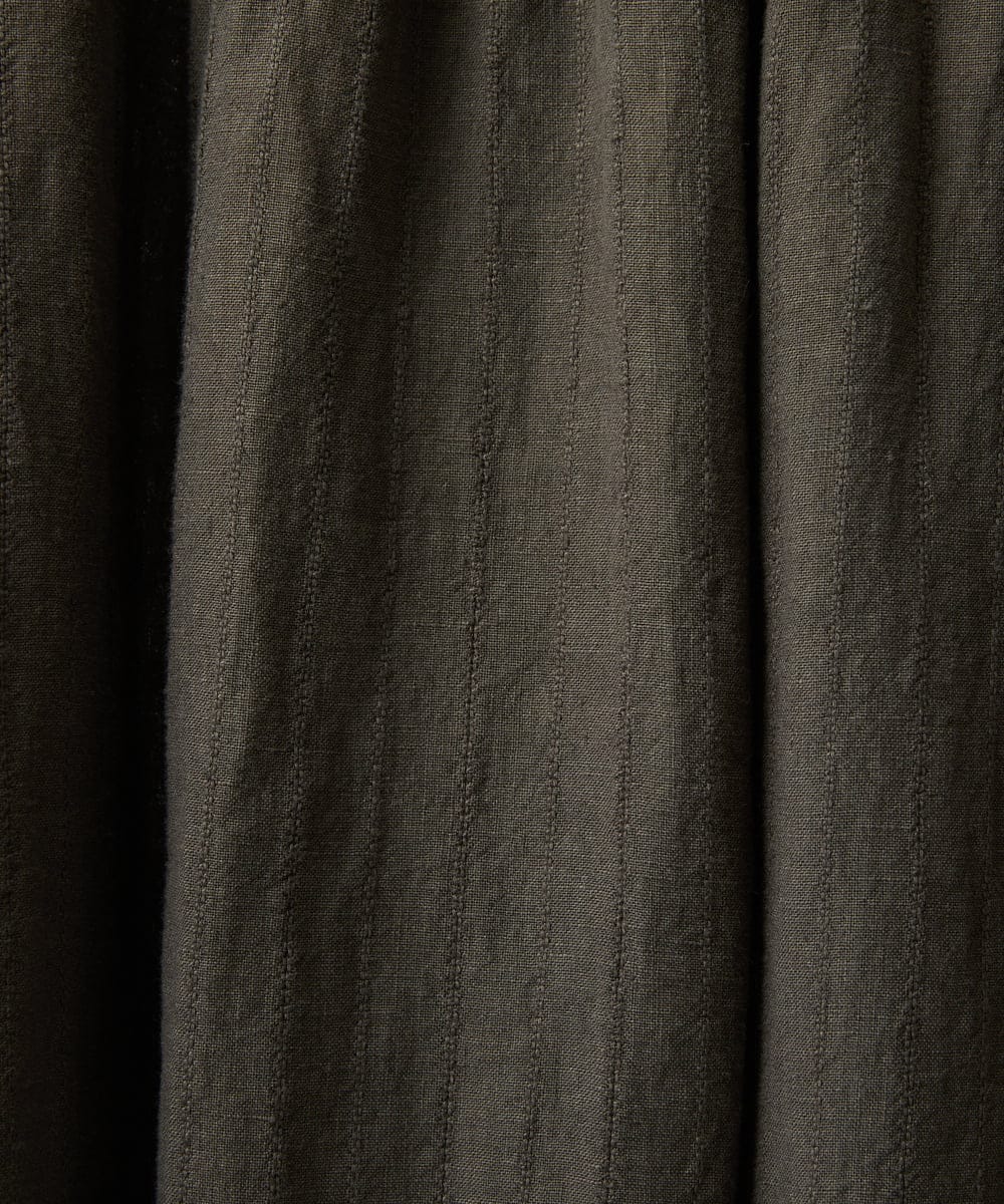 NHHHD66300 GIANNI LO GIUDICE(小さいサイズ)(メゾン ドゥ サンク) 麻ストライプスカート ベージュ