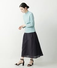 NHHHP01270 GIANNI LO GIUDICE(小さいサイズ)(メゾン ドゥ サンク) 【セットアップ対応】先染めコットンサッカーギャザースカート マスタード