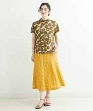 NHHHT01270 GIANNI LO GIUDICE(小さいサイズ)(メゾン ドゥ サンク) [洗える]先染めチェックパネルスカート チャコールグレー