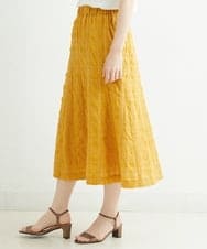 NHHHT01270 GIANNI LO GIUDICE(小さいサイズ)(メゾン ドゥ サンク) [洗える]先染めチェックパネルスカート チャコールグレー