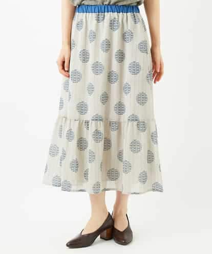 NHHJB12360 GIANNI LO GIUDICE(小さいサイズ) [日本製]サッカードットプリントスカート