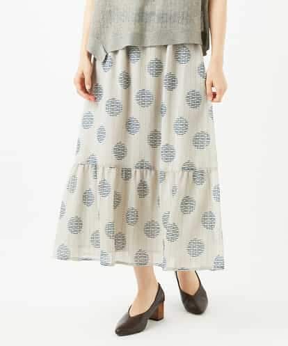 NHHJB12360 GIANNI LO GIUDICE(小さいサイズ) [日本製]サッカードットプリントスカート