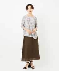 NHHJB80330 GIANNI LO GIUDICE(小さいサイズ)(メゾン ドゥ サンク) [日本製]ミラクルウェーブスカート ターコイズブルー