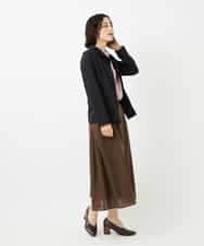 NHHJB80330 GIANNI LO GIUDICE(小さいサイズ)(メゾン ドゥ サンク) [日本製]ミラクルウェーブスカート ターコイズブルー