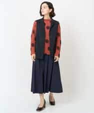 NHHJB82290 GIANNI LO GIUDICE(小さいサイズ)(メゾン ドゥ サンク) [日本製]ナイロンライトクロスストレッチスカート カーキ