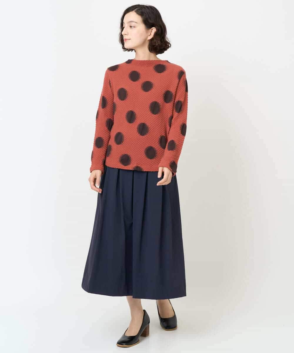 NHHJB82290 GIANNI LO GIUDICE(小さいサイズ)(メゾン ドゥ サンク) [日本製]ナイロンライトクロスストレッチスカート カーキ