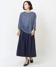 NHHJB82290 GIANNI LO GIUDICE(小さいサイズ)(メゾン ドゥ サンク) [日本製]ナイロンライトクロスストレッチスカート カーキ