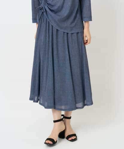 NHHJB83360 GIANNI LO GIUDICE(小さいサイズ) [セットアップ対応]デニムライクプリントスカート
