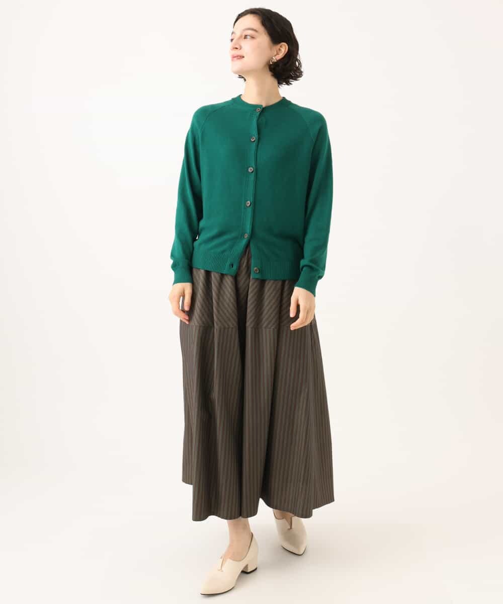 NHHJD16330 GIANNI LO GIUDICE(小さいサイズ)(メゾン ドゥ サンク) レジメンストライプスカート ベージュ