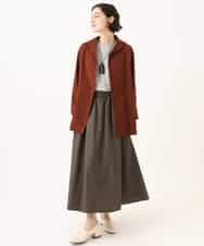 NHHJD16330 GIANNI LO GIUDICE(小さいサイズ)(メゾン ドゥ サンク) レジメンストライプスカート ベージュ