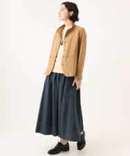 NHHJD16330 GIANNI LO GIUDICE(小さいサイズ)(メゾン ドゥ サンク) レジメンストライプスカート ベージュ