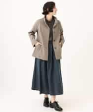 NHHJD16330 GIANNI LO GIUDICE(小さいサイズ)(メゾン ドゥ サンク) レジメンストライプスカート ベージュ