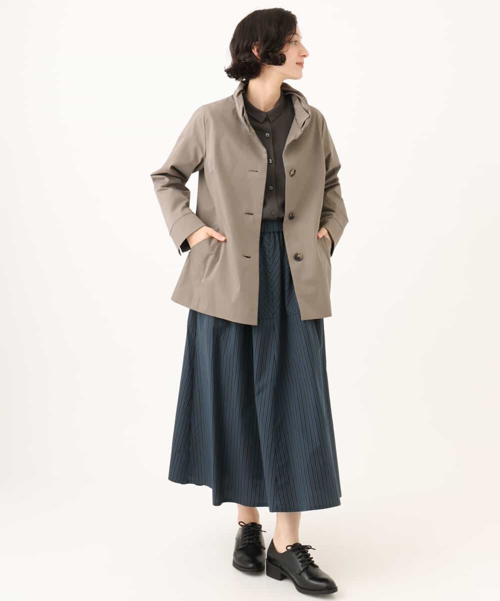 NHHJD16330 GIANNI LO GIUDICE(小さいサイズ)(メゾン ドゥ サンク) レジメンストライプスカート ベージュ
