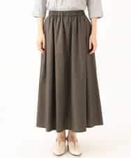NHHJD16330 GIANNI LO GIUDICE(小さいサイズ)(メゾン ドゥ サンク) レジメンストライプスカート ベージュ