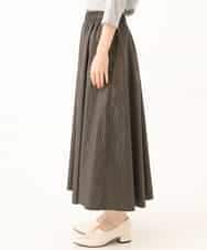 NHHJD16330 GIANNI LO GIUDICE(小さいサイズ)(メゾン ドゥ サンク) レジメンストライプスカート ベージュ