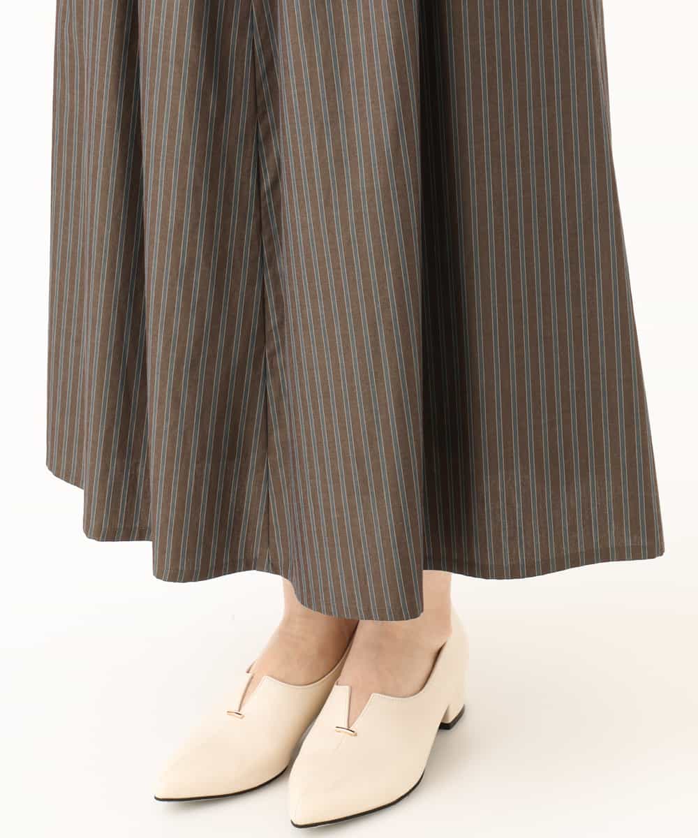 NHHJD16330 GIANNI LO GIUDICE(小さいサイズ)(メゾン ドゥ サンク) レジメンストライプスカート ベージュ
